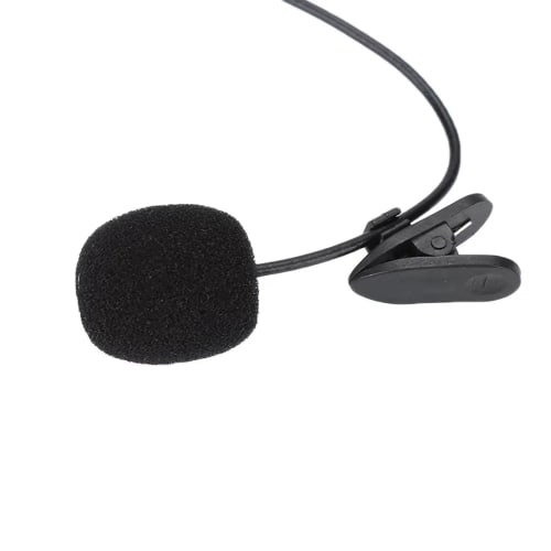 3.5mm Lavalier Microphone Hands-Free Mini Wired Collar Clip Mic for PC Laptop Videography Video Conferencing Vlogging
