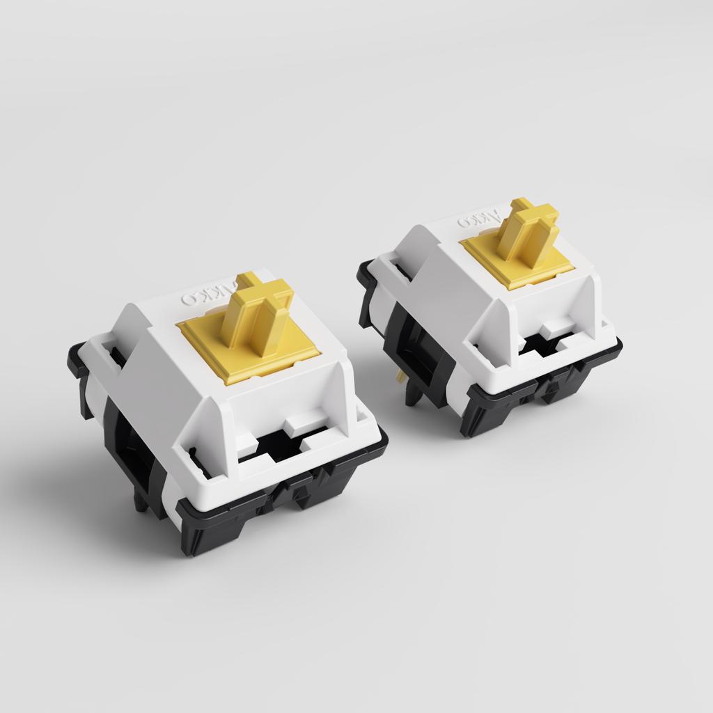 Akko Penguin Switch 5 Pin 50gf Tactile Silent Switch For MX Mechanical Keyboard Suitable for Official Typing (45pcs)
