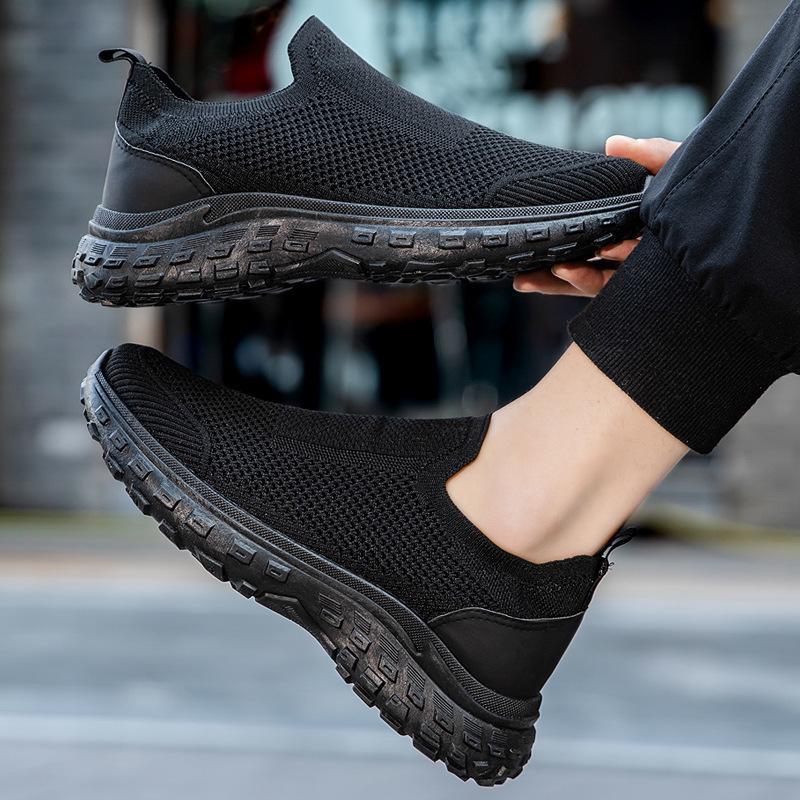 

Men s shoes spring new men s casual shoes one-pedal foot cover thick-soled fly-woven breathable lightweight sports shoes men s shoes 39