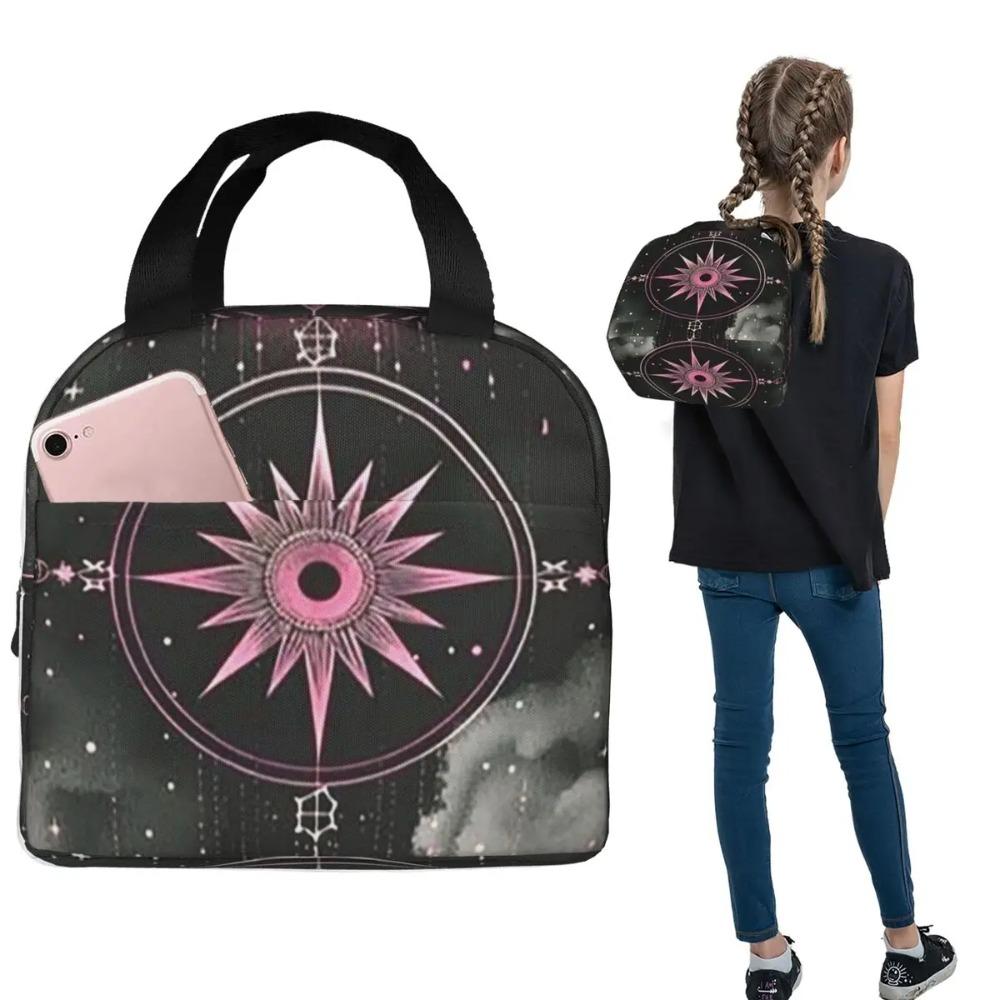 Gothic Blood Moon Pattern Insulated Lunch Bag for Women Children Portable Food Boxes Thermal Lunch Box Tote
