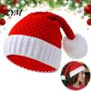 Matching Holiday Headwear for Parents Children Santa Hat, Red Knitted Christmas Hat Kids Adults, Soft Ceremonial Gifts Family Winter Xmas Party