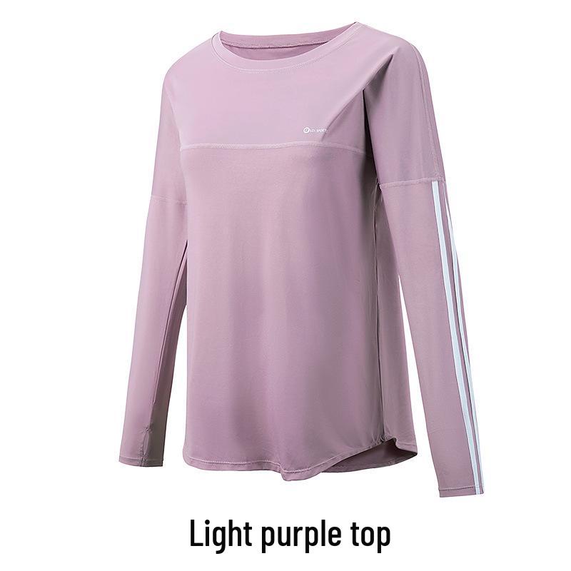 Women's Plus Size Quick-Dry Yoga & Fitness Set - Autumn/Winter Long Sleeve, Loose Fit