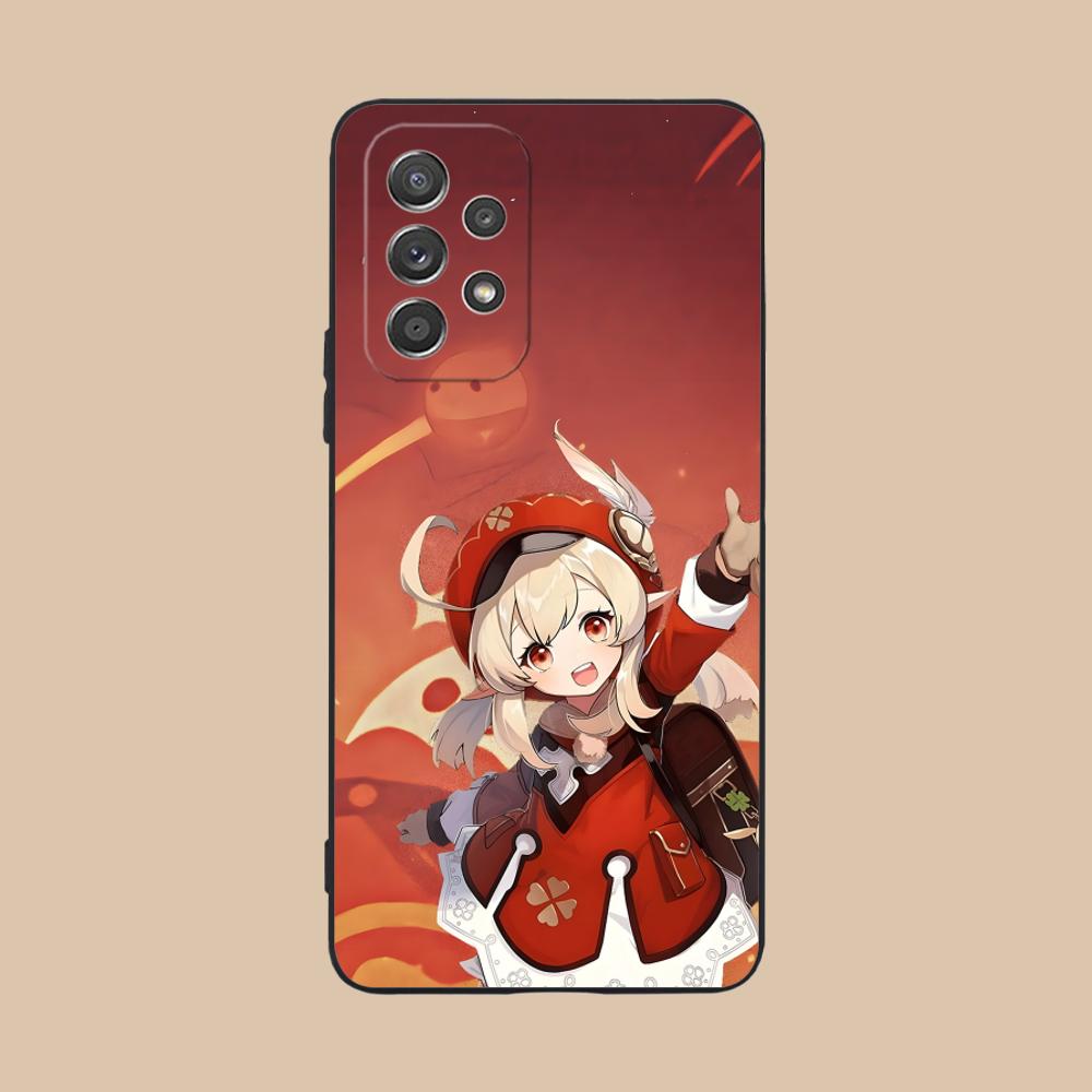 

Game GI Klee Mobile Phone Case for Samsung Galaxy M55 54 42 35 34 33 32 23 22 15 14 13 12 F55 5G Colorful Cover Cover Luxury Galaxy F04