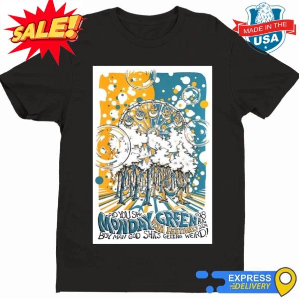 Phish Monday Green Festival The Woodlands in Dover Delaware Aug 15-18 2024 Shirt M