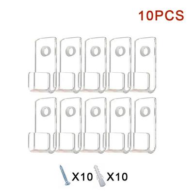10Pcs Vinyl Record Display Shelf Wall Mount Minimalist Acrylic Vinyl Holder Wall Record Wall Display Stand For Albums Cd