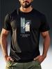 Men'S Short-Sleeve T-Shirt Featuring a Geometric Letter 'K' with a Minimalist Print