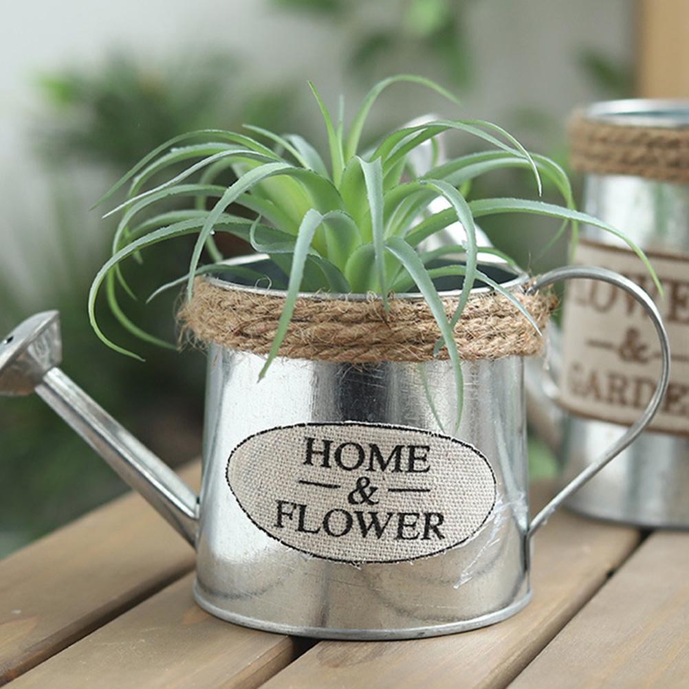 

4 шт. Лейка Ваза для цветов Жестяные кашпо Садовые инструменты Винтажное железное ведро Украшение из сухоцветов Балкон Художественная природа