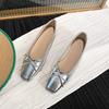 Silver Bow Ballet Flats: 2025 Mary Jane Style Women's Shoes