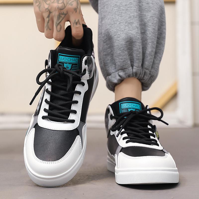 Herren Sportschuhe Lässige Skateboard Schuhe High Top Joggingschuhe Schuhe für Studenten Übergröße