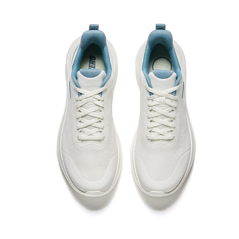 Anta Running Series Comfortable Shock Absorbing Durable Low Top Casual Running Shoes Men Sneakers White Blue 912535513-4