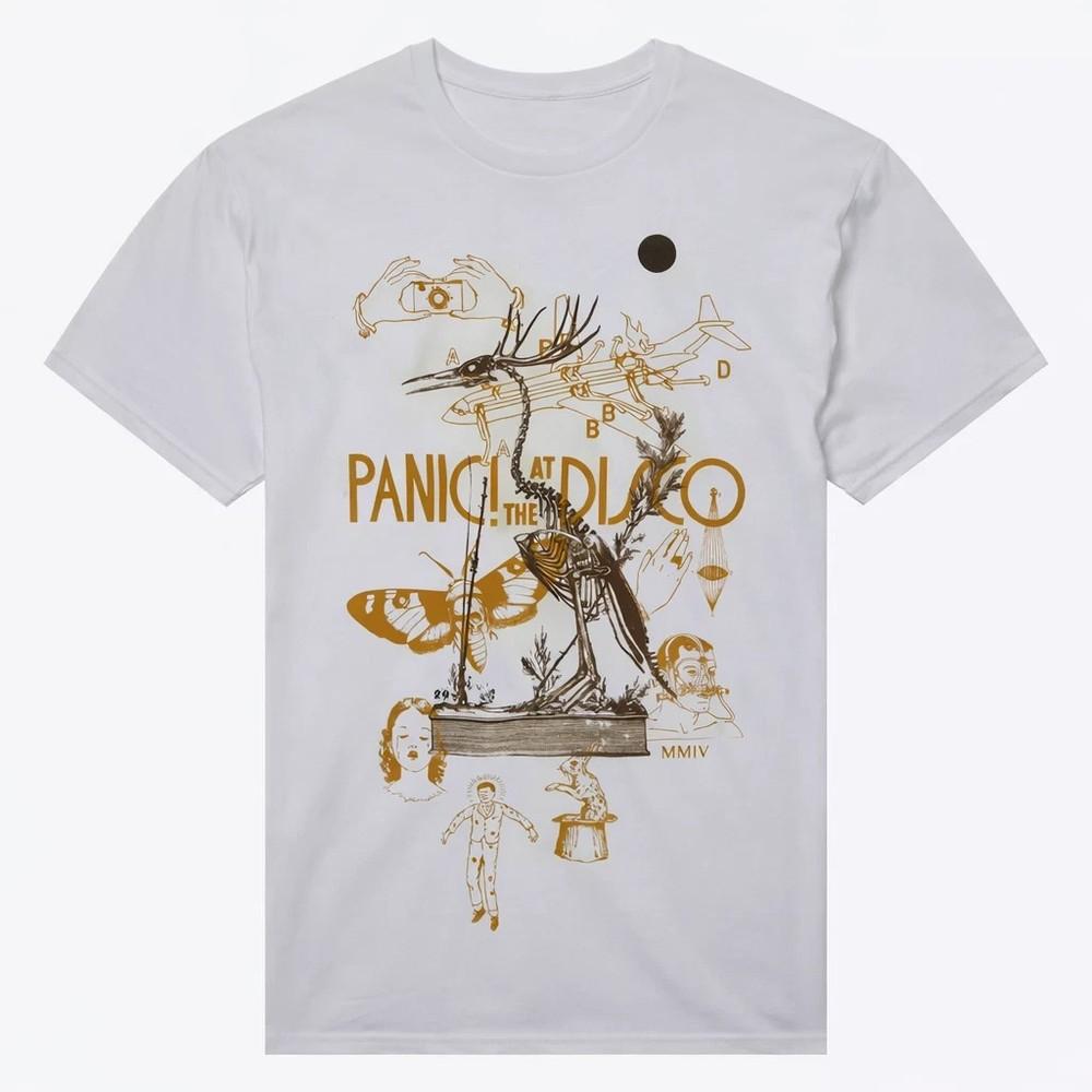 Panic at the Disco Vintage Bird Skeleton Tshirt All Size Unisex T-Shirt XXXXL