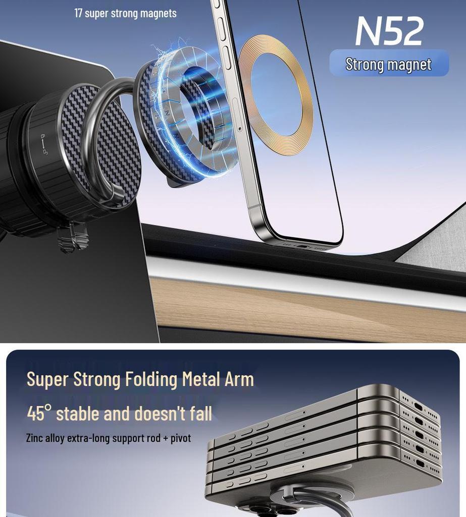 2025 H3 Mobile Phone Car Console Holder - Premium Navigation Support