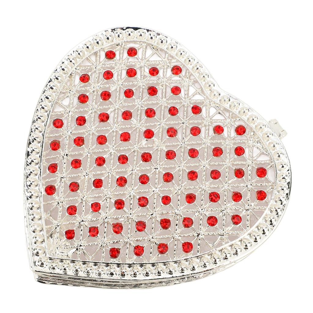 Heart Shape Trinket Organizer Hollow Out Small Ring Earring Keepsake Storage Box for Wedding