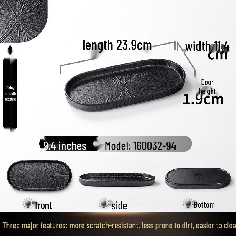 A5 Melamine Rectangular BBQ & Hot Pot Side Dish Plate