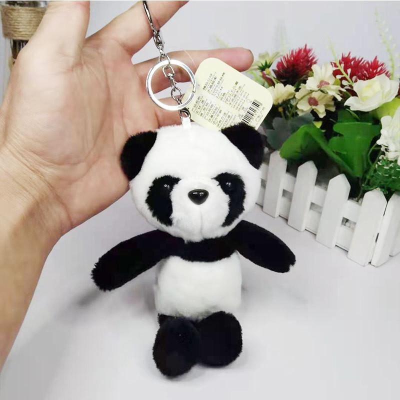 Stuffed Delightful Panda Toy Keychain Ultra Soft 18cm Creative Backpack Accessory