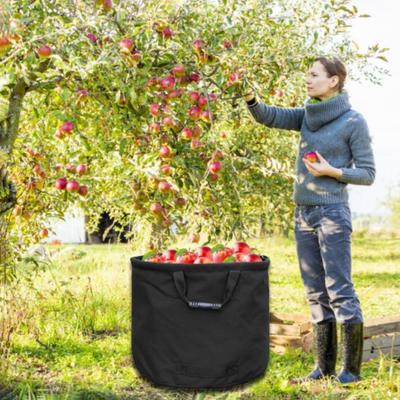 Reinforced Garden Leaf Compost Bag Flatable Foldable Garden Leaf Storage Bag Waterproof Heavy-duty Waterproof Canvas Storage Bag