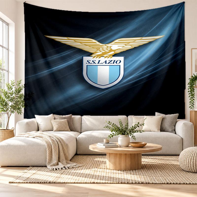 Lazio FC Wall Tapestry, Soft Fabric Wall Hanging, Decorative Backdrop For Bedroom Home Wall Art