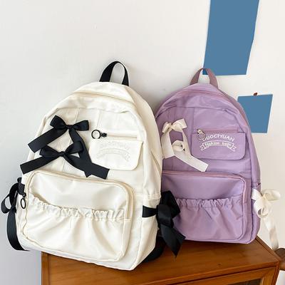 Backpacks Cute Backpack Women School Backpack for College Students College Style Bowknot Persality Kawaii Bags for Women Girls
