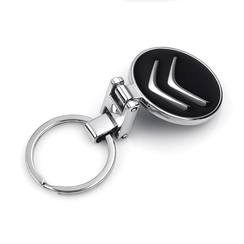 1 ud. Nuevo Llavero Metálico para Coche Anillo de Llave Hueco Accesorios Para Citroen C1 C2 C3 C4 Grand Picasso C4L C5 C-ELYSEE Berlingo Cactus DS