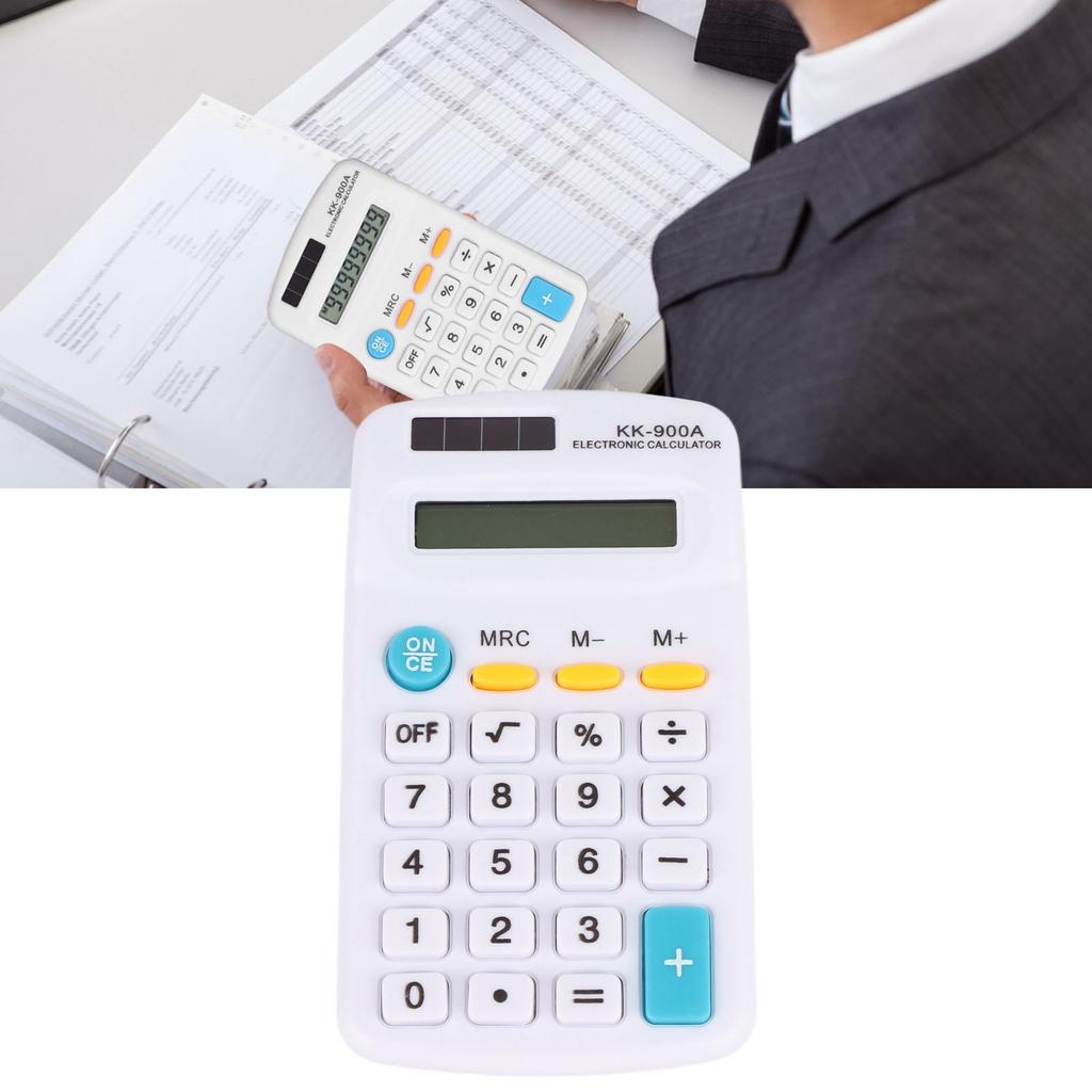   Calculators Handheld 8 Digit with LCD Display Sensitive Button Solar Battery Dual Power for   School Business