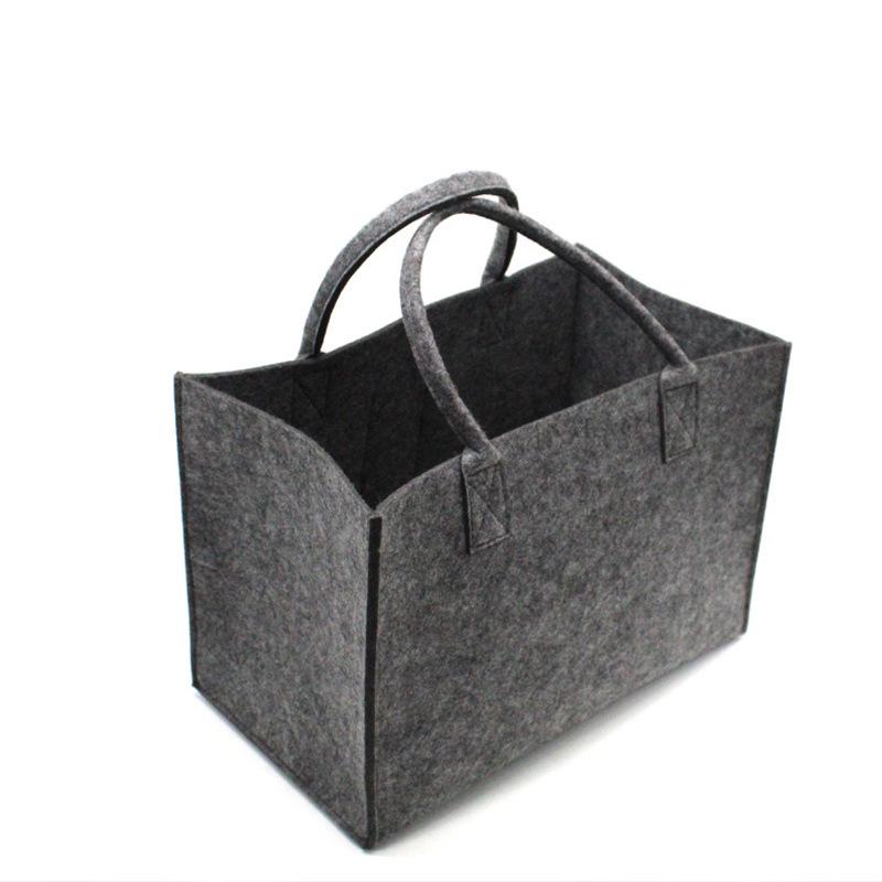 Large Capacity Eco-Friendly Felt Tote Bag: Reusable Gift and Storage Solution