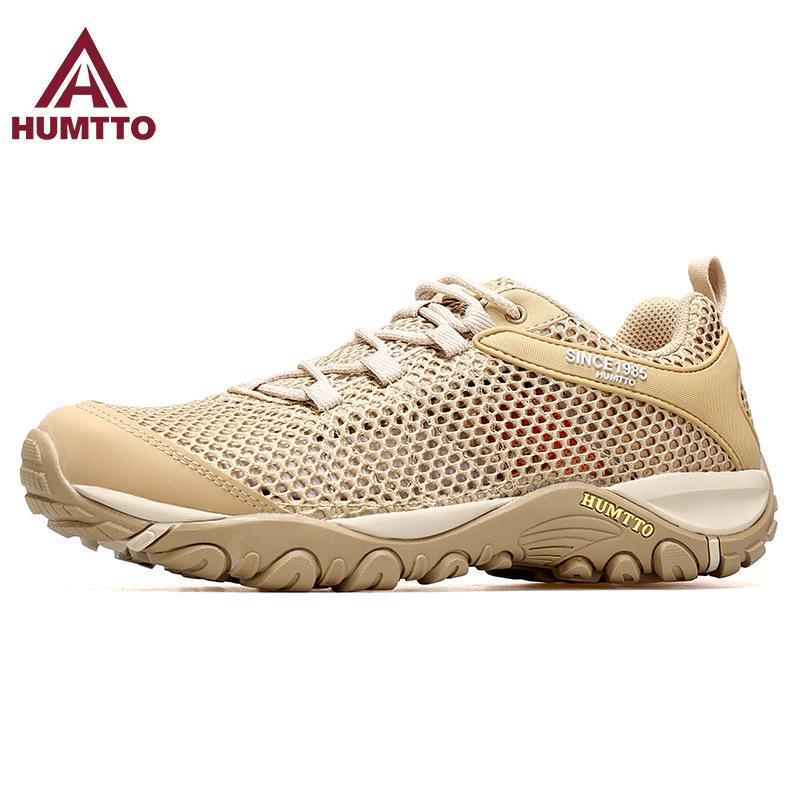 HUMTTO Hantu Hiking Creek Tracking Shoes Men's Spring and Summer Non-slip Lightweight Mesh Breathable Wading Shoes Amphibious Fishing Shoes