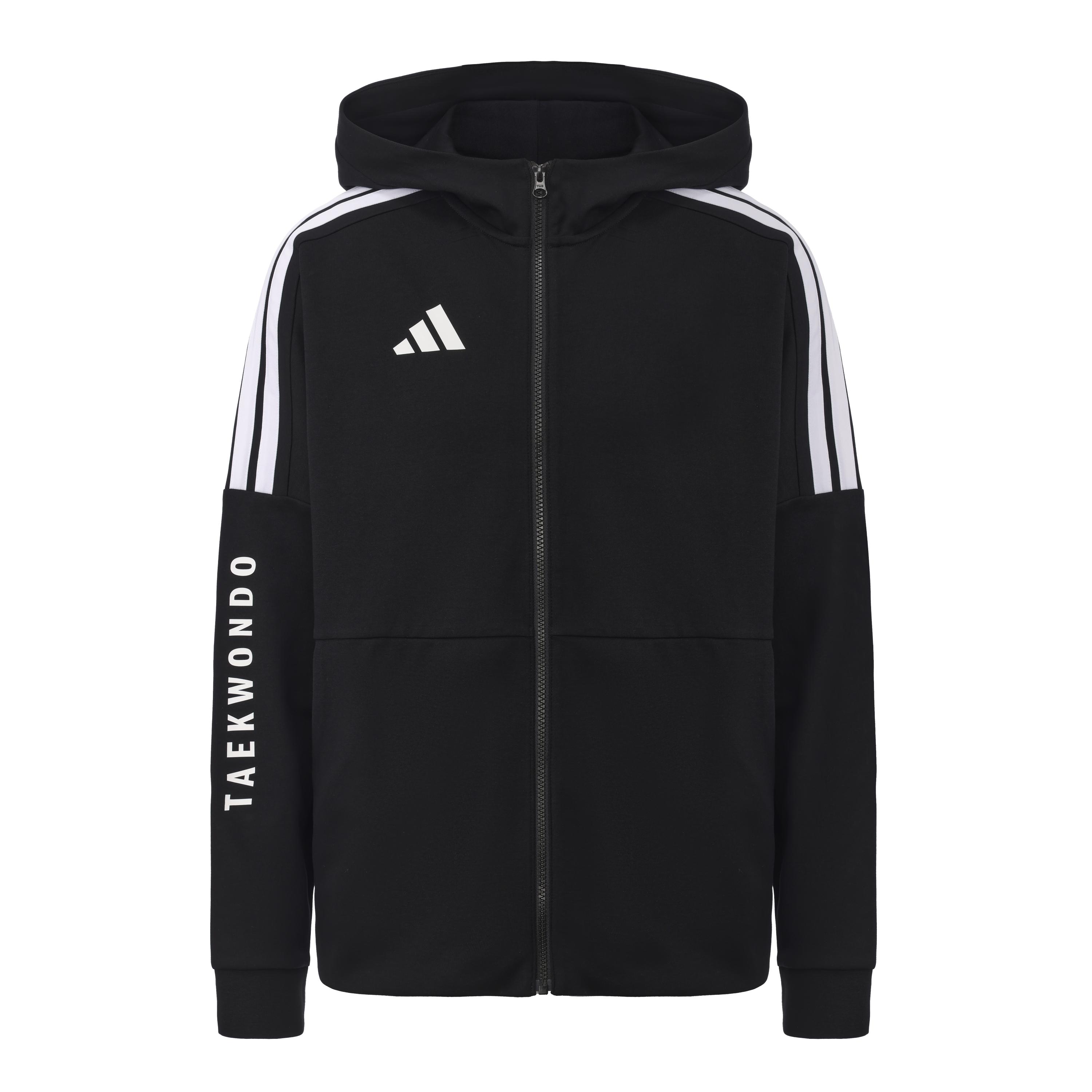 Adidas Серия Тхэквондо Куртка повседневная универсальная в стиле ретро с классическими полосками Спортивная куртка с капюшоном Куртки унисекс CLTR02JTK-BW 3XL