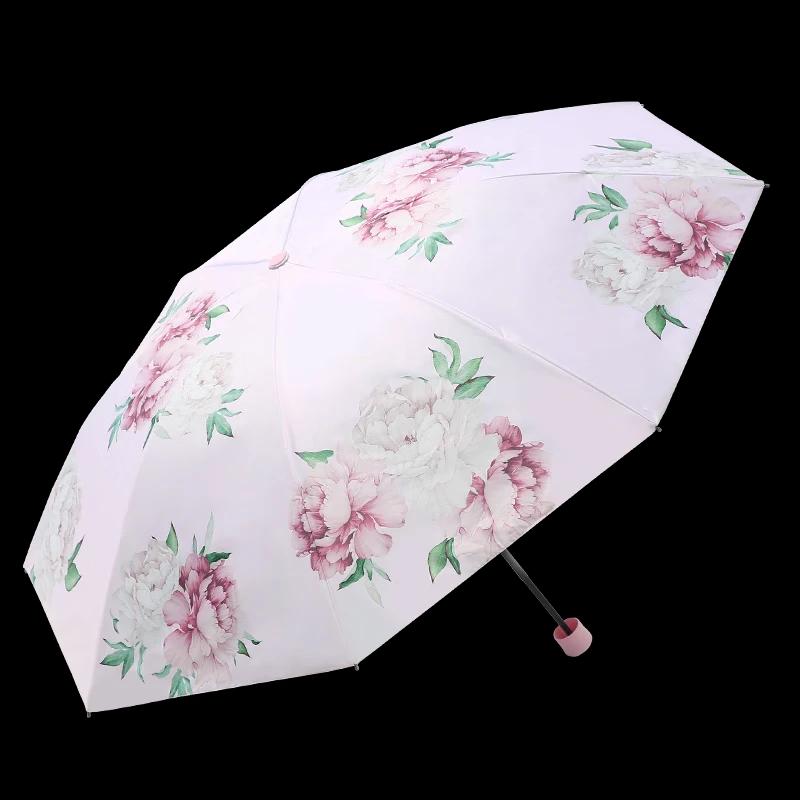 Heaven Umbrella Chinese Style Double-Layer UV Protection Folding Sun Rain Umbrella
