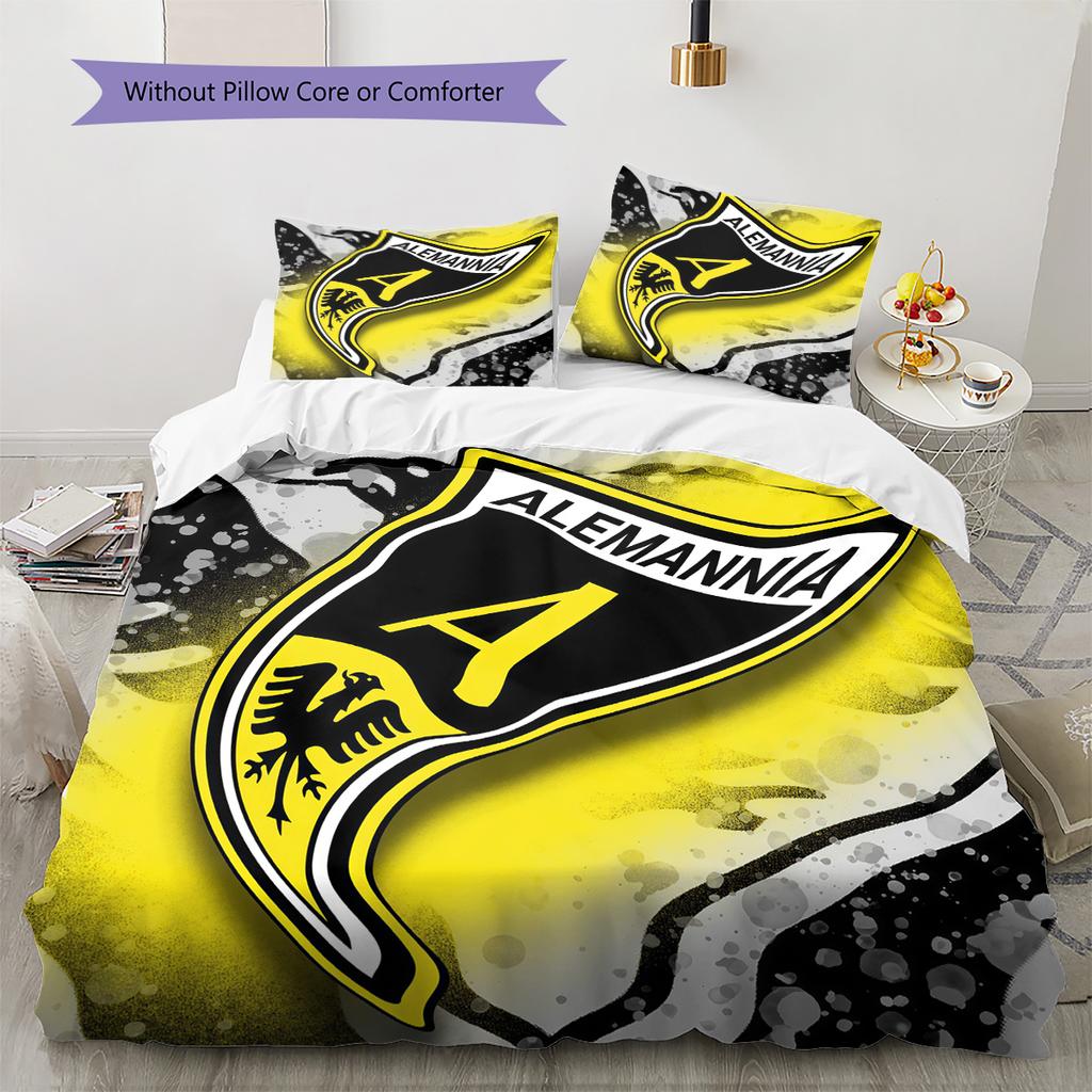 Alemannia Pattern Bedding Quilt Set  Home Decoration  Gift (1 * duvet cover + 2 * pillowcase  without core)