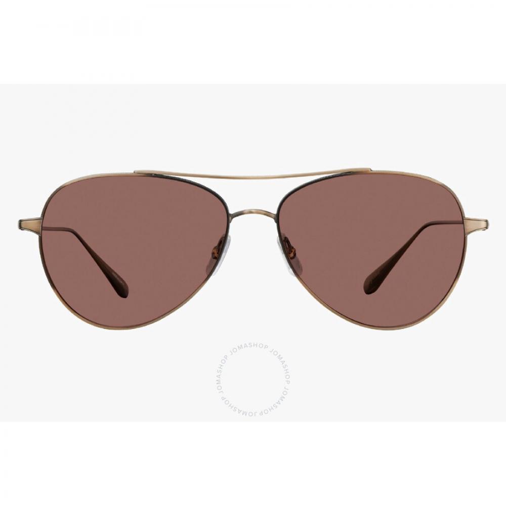 

Garrett Leight Culver Sun Semi Flat Redwood Pilot Unisex Sunglasses 4039 Bg Sfrw 56