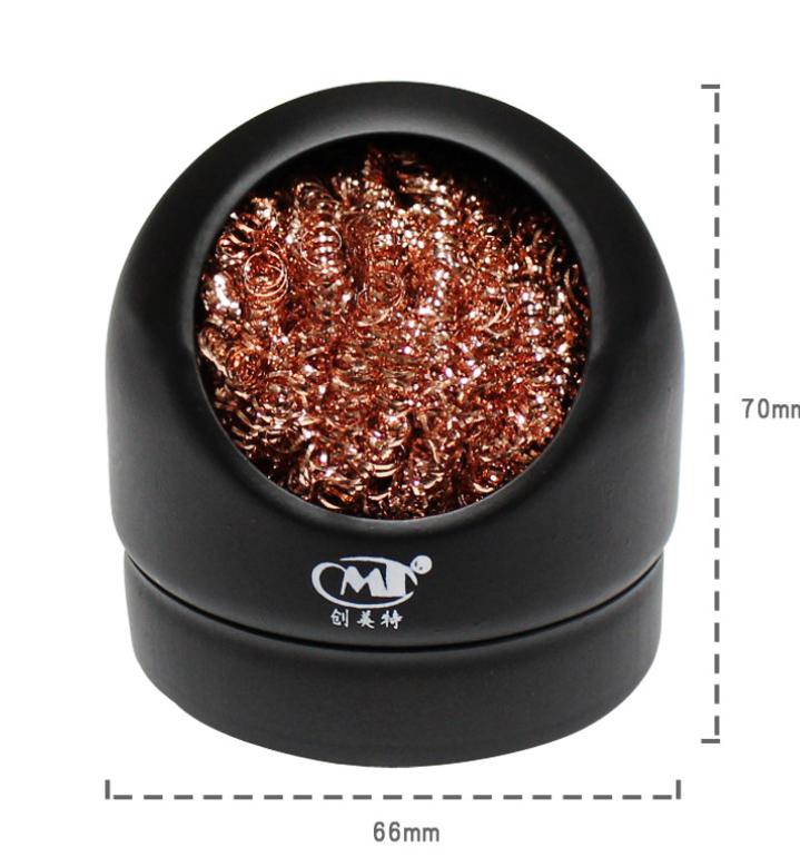 Cleaner Ball Cleaning Ball Desoldering Soldering Iron Mesh Filter Cleaning Nozzle Tip Copper Wire Metal Dross Box Clean Bal