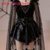 Halloween Child Witch Costume For Kids Children Halloween Cosplay Dress With Lace And Butterfly Bow