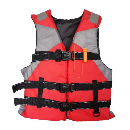 Life Vest with Retractable Seat Belts Reflective Films Life Waistcoat Buoyancy Over 100N Safety Flotation Garment