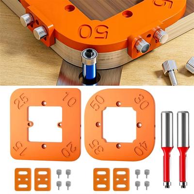 Gabarit de rayon d'angle pour routeur à bois R10 à R50, fraisage d'angles courbes, fraisage circulaire, dureté radian, outil ABS