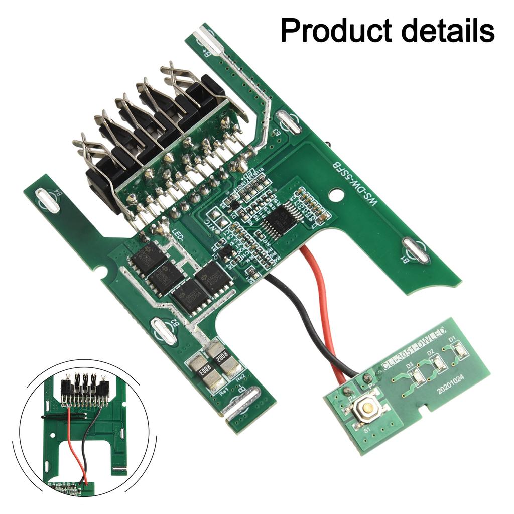 Li-Ion Battery PCB Charging Protection Board For DCB200 18V Power Tool Plastic Shell Protection Board  Power Tool