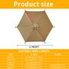 Telo superiore per ombrellone sostituibile, ideale per giardino, patio, esterni, patio, con protezione UV, disponibile nelle misure 2m/2.5m/2.7m/3m.