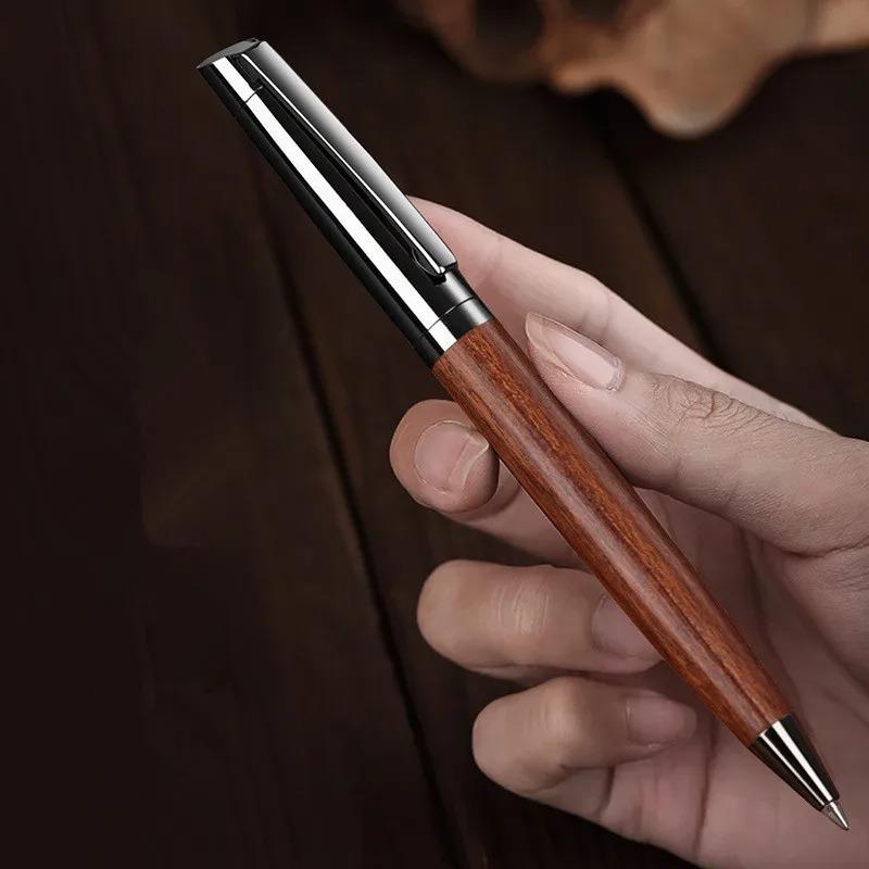 Luxury quality Wooden Metal Ballpoint Pen  Medium Nib  Use Business office School office stationery