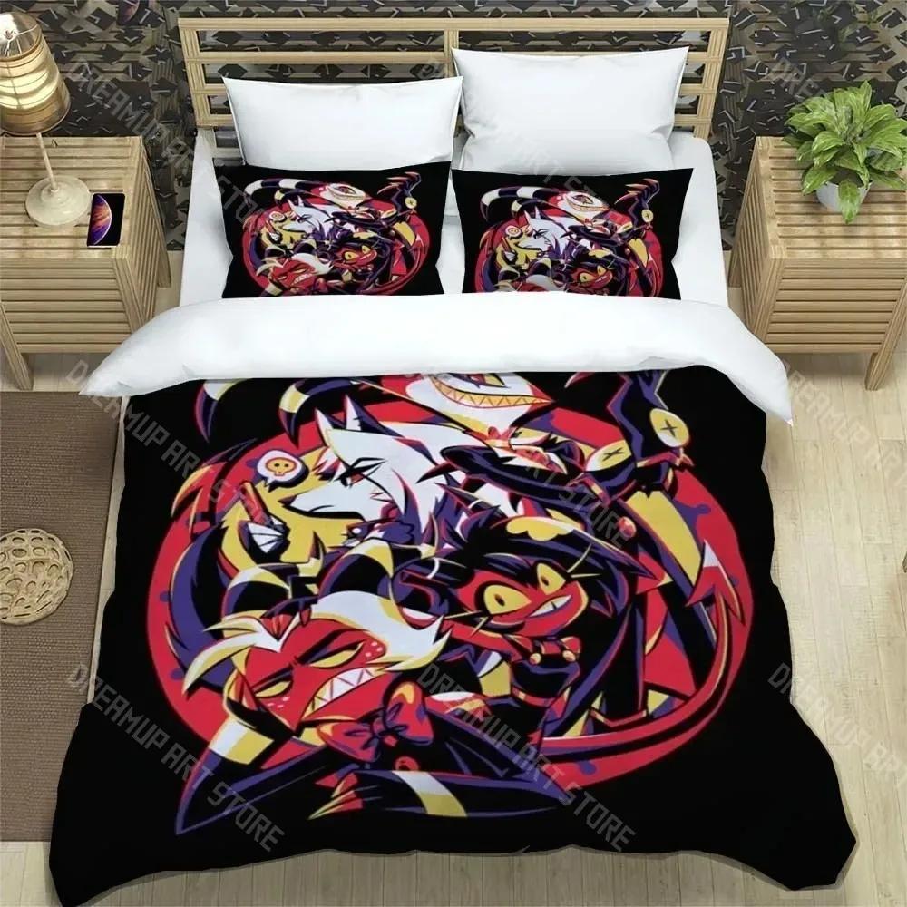 Helluva-Boss Cartoon Bedding Sets exquisite bed supplies set duvet cover bed comforter set bedding set luxury birthday gift