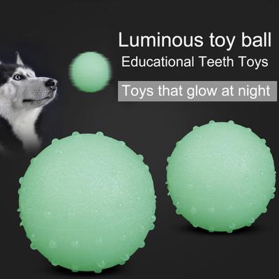 Giocattolo molare per animali domestici, resistente al morso, resistente, palla luminosa, giocattolo sicuro per l'addestramento del cane, forniture per animali domestici