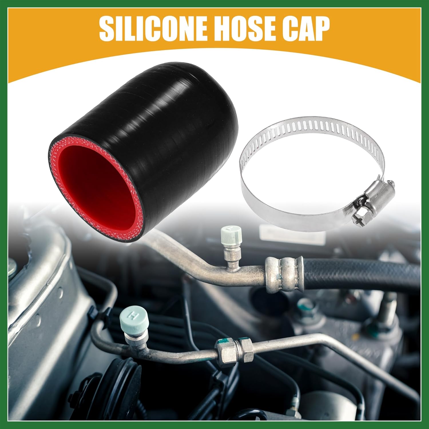 

Motoforti 1 Set 42mm 1.65 ID Universal Silicone Hose Cap Intake Vacuum Hose End Plug - Car for Coolant Heater Bypass Vacuum Water Port - Silicone