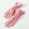 Thickened All Finger Gloves Thin Velvet Mittens Daily Cycling Driving Gloves  for Autumn Winter