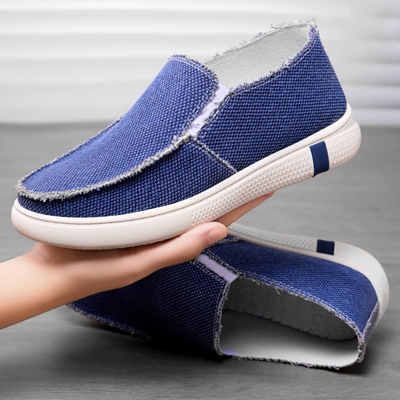 New Men's Shoes: Shallow-mouthed Cloth Shoes, One-foot Casual Shoes, Flat Casual Shoes, Soft-soled Single Shoes