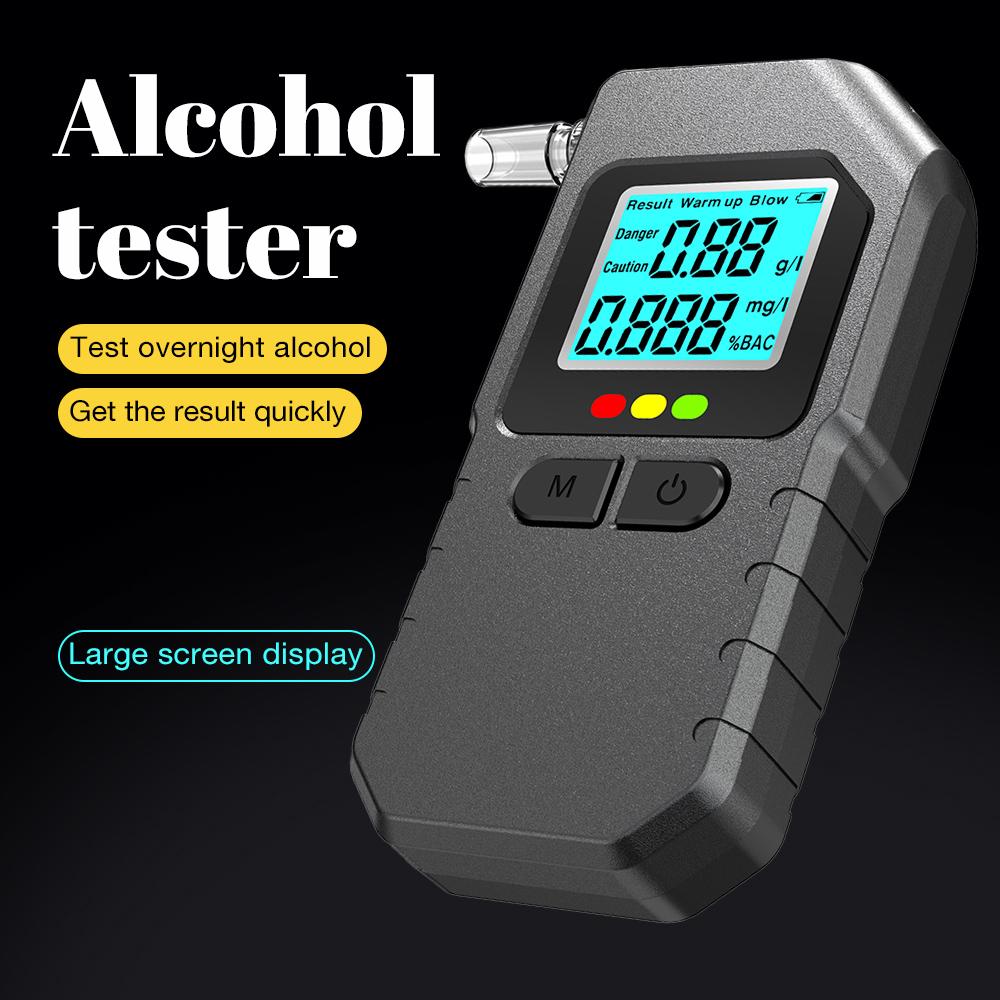 Portable Alcohol Detector High Sensitivity Breath Alcohol Tester Digital Breathalyzer Drunk Driving Check Automotive Electronic Tool