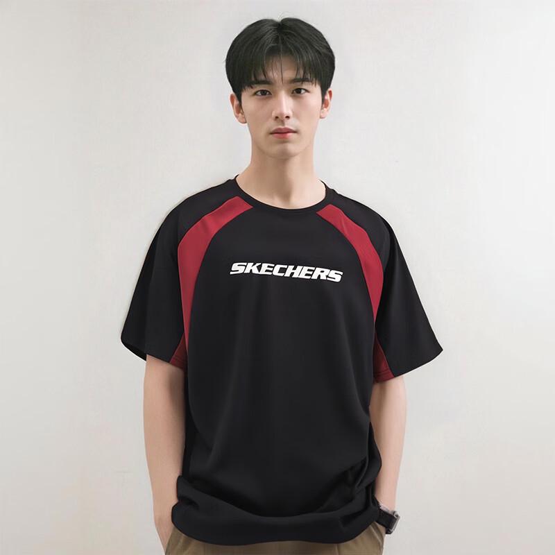 Skechers Men s Knit Crew Neck Short Sleeve T-Shirt S