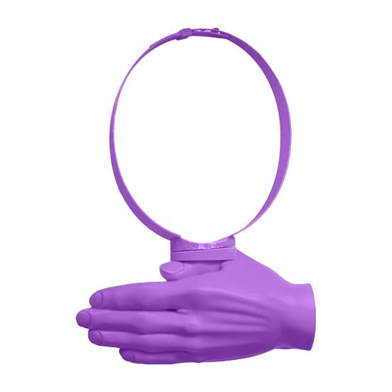 

Sun Hat 3D Printed Head-Mounted Visor UV Protection Hat Ergonomic Palm Design Wearable Head Mount Shade Cap with Open Frame фиолетовый