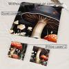 3Pcs Botanical Mushroom Bedding Duvet Cover Set Dark Fantasy Mushroom Bedding Quilt Set Floral Mushroom Themed Bed Quilt Set