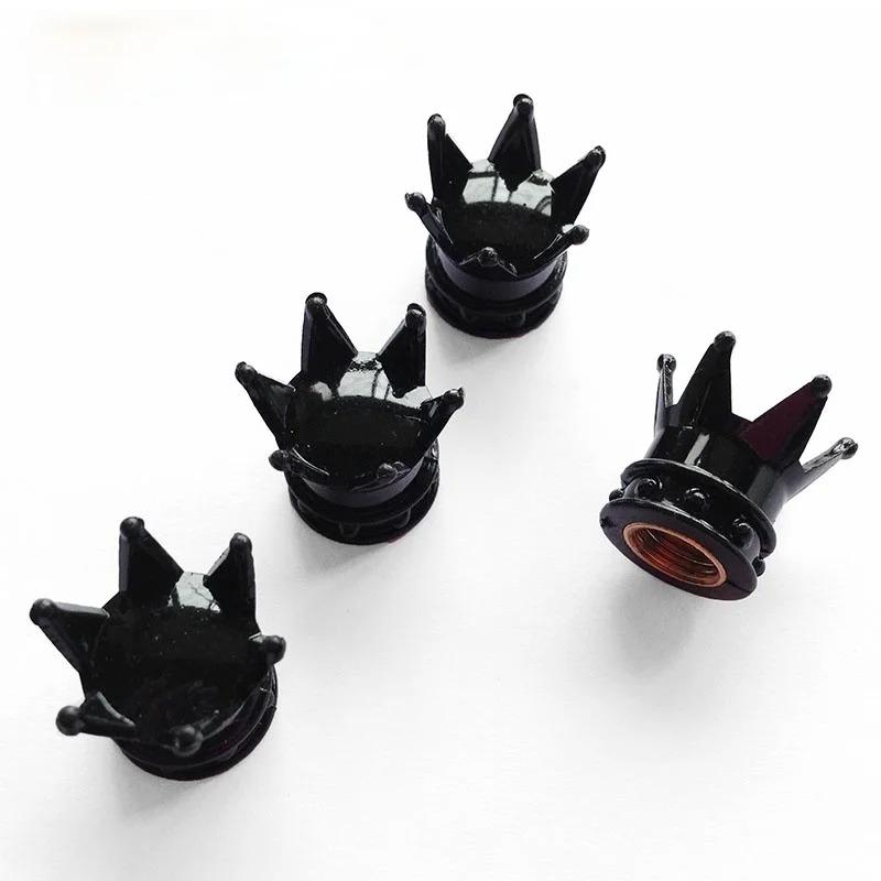 10pcs Multi Colors Crown Shape Car Tire Valve Caps Motorcycle Bicycle Tyre Air Dust Covers Universal Wheel Cap.