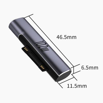 For Microsoft Surface Pro X 8 7 6 5 4 3 Go Book To USB Type C PD Fast Charging Plug Converter 15V/3A USB C Charger Power Adapter