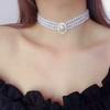 SHANGZHIHUA The Elegant Light Luxury Three-layer Pearl Collar, 2021 New Trend Jewelry Fashion Woman's Necklace Party Gift