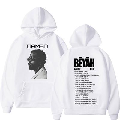 Rapper Damso Tour 2026 Print Hoodie Men Women Fashion Clothing Sweatshirts Long Sleeves Loose Casual Oversized Hipster Pullover